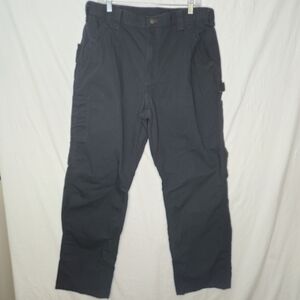Carhardt Men's Black Cargo Pants Like New Size 36x34 Loose Fit